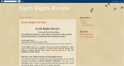 Desktop Screenshot of earthrightsreview.blogspot.com