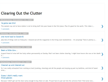 Tablet Screenshot of clearingouttheclutter.blogspot.com