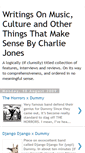 Mobile Screenshot of charlierobinjones.blogspot.com