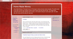 Desktop Screenshot of homemademoneymain.blogspot.com