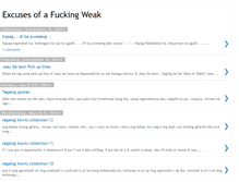 Tablet Screenshot of excuses-of-a-fucking-weak.blogspot.com