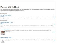 Tablet Screenshot of parentsandtoddlers.blogspot.com