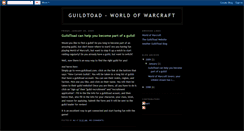 Desktop Screenshot of guildtoad.blogspot.com