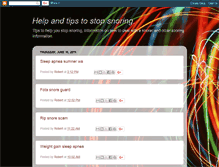 Tablet Screenshot of help-to-stop-snoring.blogspot.com