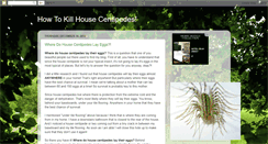 Desktop Screenshot of how-to-kill-house-centipedes.blogspot.com