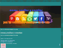 Tablet Screenshot of cosascositasycosotas.blogspot.com