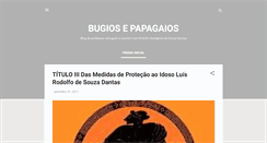 Desktop Screenshot of bugiosepapagaios.blogspot.com