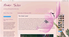 Desktop Screenshot of flower-tales.blogspot.com