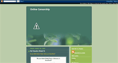 Desktop Screenshot of onlinecensorship.blogspot.com