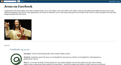 Desktop Screenshot of jesusonfacebook.blogspot.com