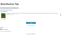 Tablet Screenshot of betonmarketstips.blogspot.com