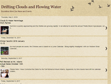 Tablet Screenshot of driftingcloudsandflowingwater.blogspot.com