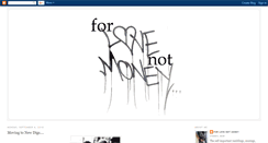 Desktop Screenshot of forlovenotmoney.blogspot.com