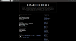 Desktop Screenshot of corazonesciegos.blogspot.com