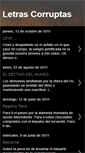 Mobile Screenshot of letrascorruptas.blogspot.com