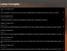 Tablet Screenshot of letrascorruptas.blogspot.com