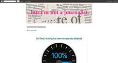 Desktop Screenshot of butimnotajournalist.blogspot.com