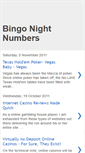 Mobile Screenshot of bingo-nightnumbers.blogspot.com