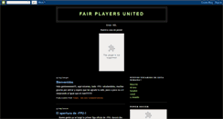 Desktop Screenshot of fairplayersunited.blogspot.com