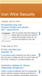 Mobile Screenshot of ironwiresecurity.blogspot.com