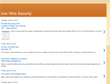 Tablet Screenshot of ironwiresecurity.blogspot.com