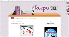 Desktop Screenshot of mykeepershelf.blogspot.com