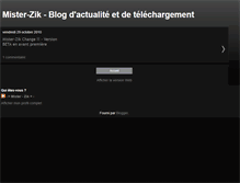 Tablet Screenshot of mister-zik.blogspot.com