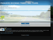 Tablet Screenshot of pasaherotravel.blogspot.com