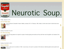 Tablet Screenshot of neuroticsoup.blogspot.com