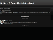 Tablet Screenshot of derekpoweroncology.blogspot.com