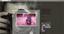 Desktop Screenshot of farmgirlphotovision.blogspot.com