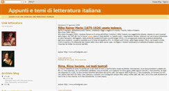 Desktop Screenshot of letteraturaitaliana.blogspot.com