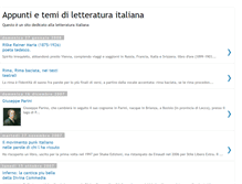 Tablet Screenshot of letteraturaitaliana.blogspot.com