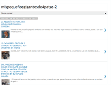 Tablet Screenshot of mispequesgigantesde4patas-2.blogspot.com