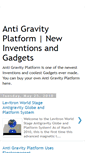 Mobile Screenshot of antigravityplatform.blogspot.com