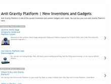 Tablet Screenshot of antigravityplatform.blogspot.com