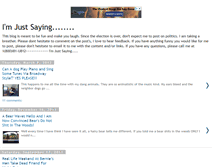 Tablet Screenshot of imajustsaying.blogspot.com