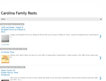 Tablet Screenshot of carolinafamilyroots.blogspot.com