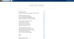 Desktop Screenshot of elavienkirja.blogspot.com