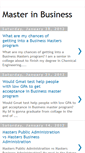 Mobile Screenshot of master-inbusiness.blogspot.com