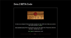 Desktop Screenshot of dota2betacode.blogspot.com