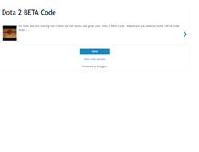 Tablet Screenshot of dota2betacode.blogspot.com