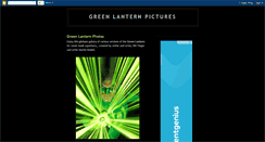 Desktop Screenshot of greenlanternpictures.blogspot.com