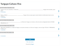 Tablet Screenshot of culturaymara.blogspot.com