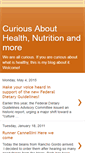 Mobile Screenshot of curiousaboutmyhealth.blogspot.com