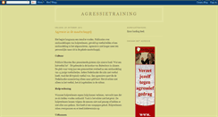 Desktop Screenshot of agressietraining.blogspot.com