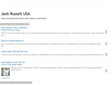 Tablet Screenshot of jackrussellusa.blogspot.com