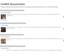 Tablet Screenshot of cinepuc-doc.blogspot.com