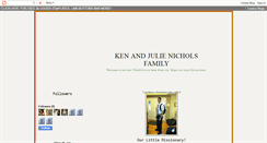 Desktop Screenshot of kenjulieandfamily.blogspot.com