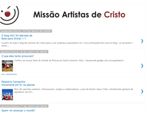Tablet Screenshot of missaoartistasdecristo.blogspot.com